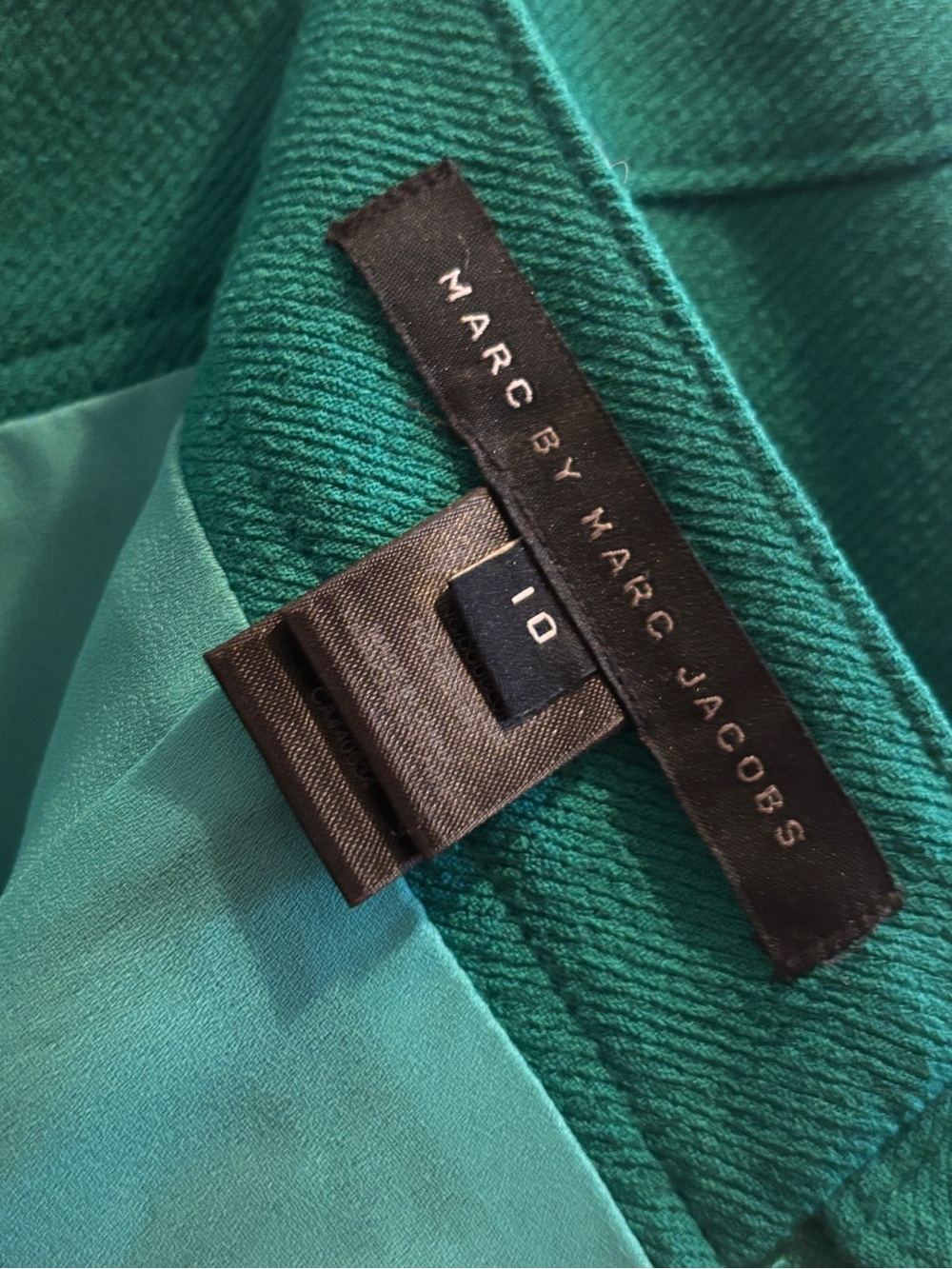 Marc by Marc Jacobs Teal Midi Skirt with Bow Pockets Cute - Picture 10 of 10
